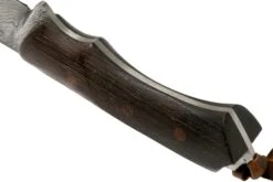 Autine Damascus Kurbads Wengé Damast, Brown RH Sheath, Cuchillo De Exterior -Böker || Spyderco || Buck Ventas AT KUR WNG DAM 04 autine v201909