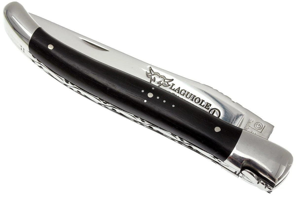 Laguiole En Aubrac HP 12cm De Madera De ébano Limado A Mano L0212EBH-FSI1 5 Laguiole En Aubrac HP 12cm De Madera De ébano Limado A Mano L0212EBH-FSI1 - Imagen 3