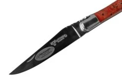 Laguiole En Aubrac 12cm Navaja Laguiole álamo Rojo Burl Brillante S/st -Böker || Spyderco || Buck Ventas AUL0212LPRIFSJ1 03 laguioleaubrac