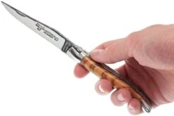 Laguiole En Aubrac 12cm Double Plates, Olive Burl Limado A Mano, L0712LLI-FSJ1 -Böker || Spyderco || Buck Ventas AUL0712LLI FSJ1 07 laguiole en aubrac aul0712lli fsj1 07