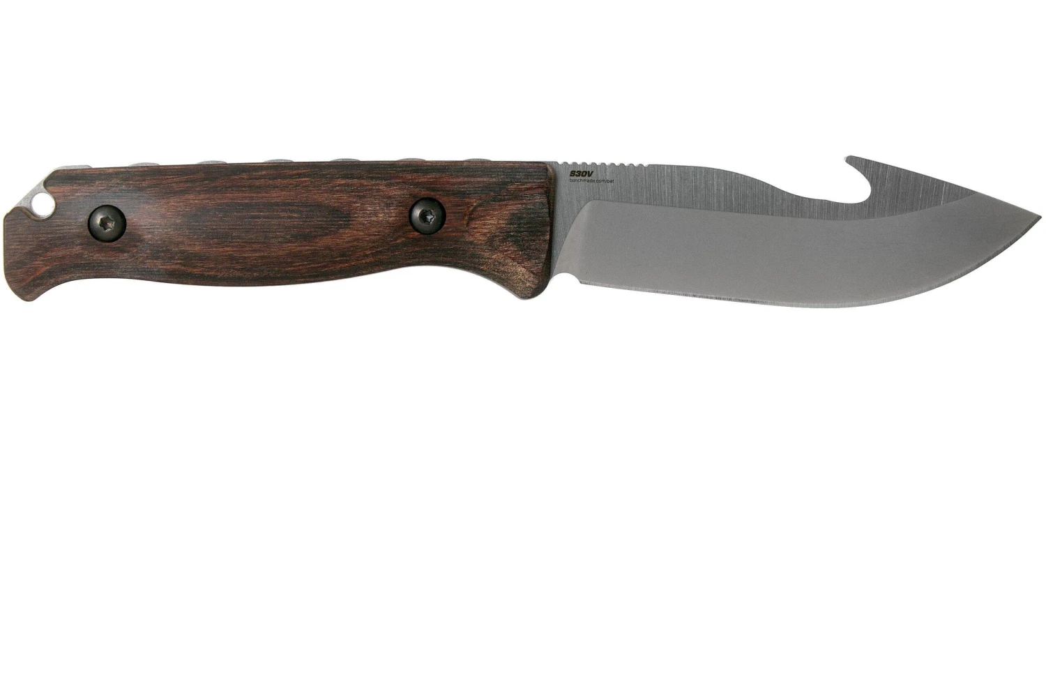Benchmade Saddle Mountain Skinner Hook Wood 15004 Cuchillo De Caza 4 Benchmade Saddle Mountain Skinner Hook Wood 15004 Cuchillo De Caza - Imagen 2