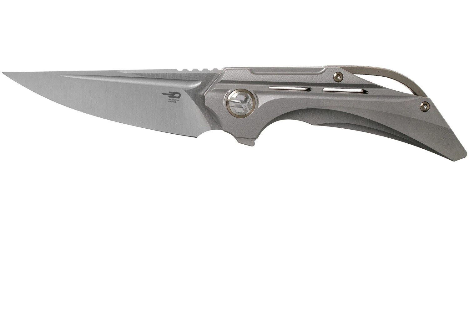 Bestech Vigil BT2201A Grey Blasted Titanium, Satin Navaja, Diseño Kombou 3 Bestech Vigil BT2201A Grey Blasted Titanium, Satin Navaja, Diseño Kombou