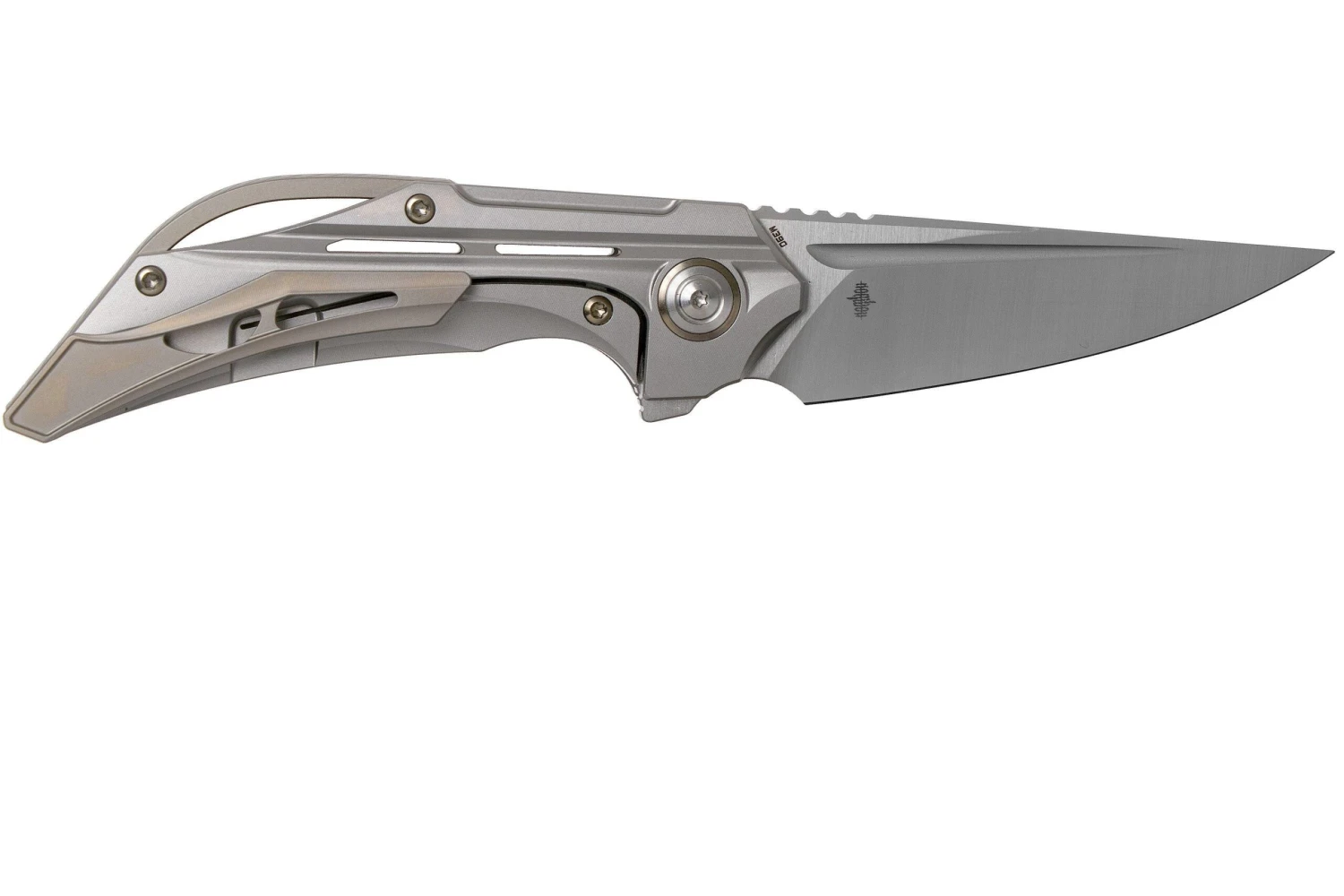 Bestech Vigil BT2201A Grey Blasted Titanium, Satin Navaja, Diseño Kombou 4 Bestech Vigil BT2201A Grey Blasted Titanium, Satin Navaja, Diseño Kombou - Imagen 2