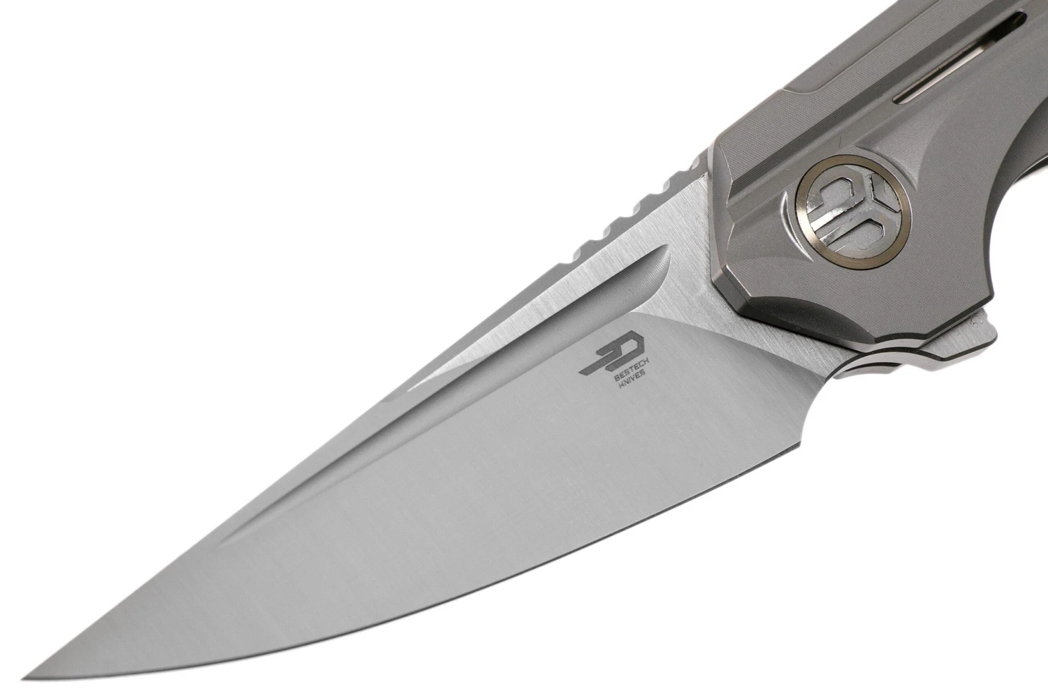 Bestech Vigil BT2201A Grey Blasted Titanium, Satin Navaja, Diseño Kombou 5 Bestech Vigil BT2201A Grey Blasted Titanium, Satin Navaja, Diseño Kombou - Imagen 3