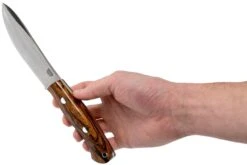 Bark River Aurora Hunter CPM 3V, Desert Ironwood, Funda Marrón -Böker || Spyderco || Buck Ventas BRK06 128DIW 06 bark river knives