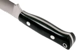 Bark River Bravo Necker II CPM 154CM, Black Canvas Micarta, Funda Marrón -Böker || Spyderco || Buck Ventas BRK07 002BRKC 04 bark river brk07 002brkc 04