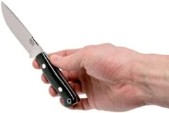 Bark River Bravo Necker II CPM 154CM, Black Canvas Micarta, Funda Marrón -Böker || Spyderco || Buck Ventas BRK07 002BRKC 06 bark river brk07 002brkc 06