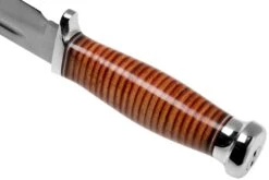 Bark River Boone CPM 3V Stacked Leather, Single Quillion Cuchillo De Exterior -Böker || Spyderco || Buck Ventas BRK08 122SLSQ 04 bark river knives