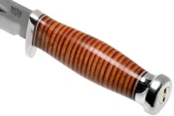 Bark River Boone CPM 3V Stacked Leather, Single Quillion Cuchillo De Exterior -Böker || Spyderco || Buck Ventas BRK08 122SLSQ 05 bark river knives