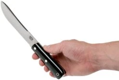 Bark River Mountain Man 5” CPM 3V, Black Canvas Micarta Cuchillo Bushcraft -Böker || Spyderco || Buck Ventas BRK09 121BRKC 06 bark river knives