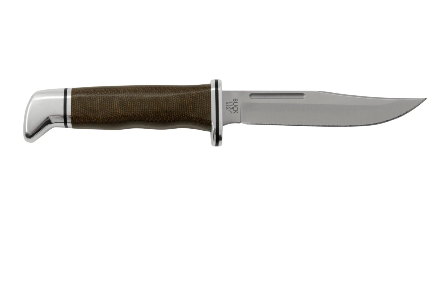 Buck 117 Brahma Pro, Green Micarta, 0117GRS, Cuchillo De Caza 4 Buck 117 Brahma Pro, Green Micarta, 0117GRS, Cuchillo De Caza - Imagen 2