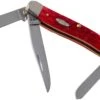 Case Medium Stockman Dark Red Bone, Peach Seed Jig, 31951, 6318 CV Navaja -Böker || Spyderco || Buck Ventas CE31951 01 case