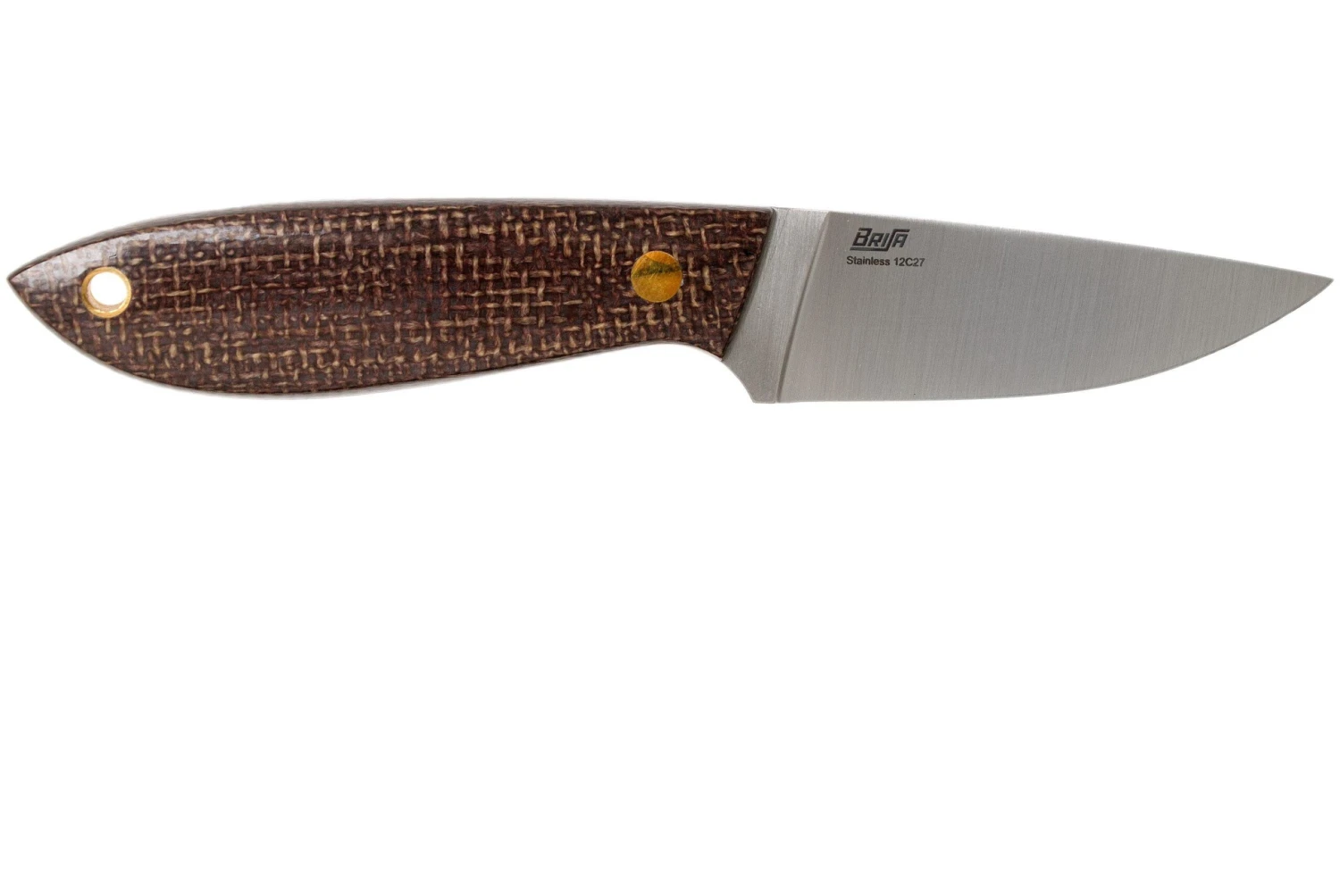 Brisa Bobtail 80, 036-L Flat Bison Micarta, Cuchillo De Caza 4 Brisa Bobtail 80, 036-L Flat Bison Micarta, Cuchillo De Caza - Imagen 2