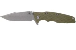 Rick Hinderer Eklipse 3.5" Harpoon Spanto 20CV Battle Bronze OD Green Navaja
