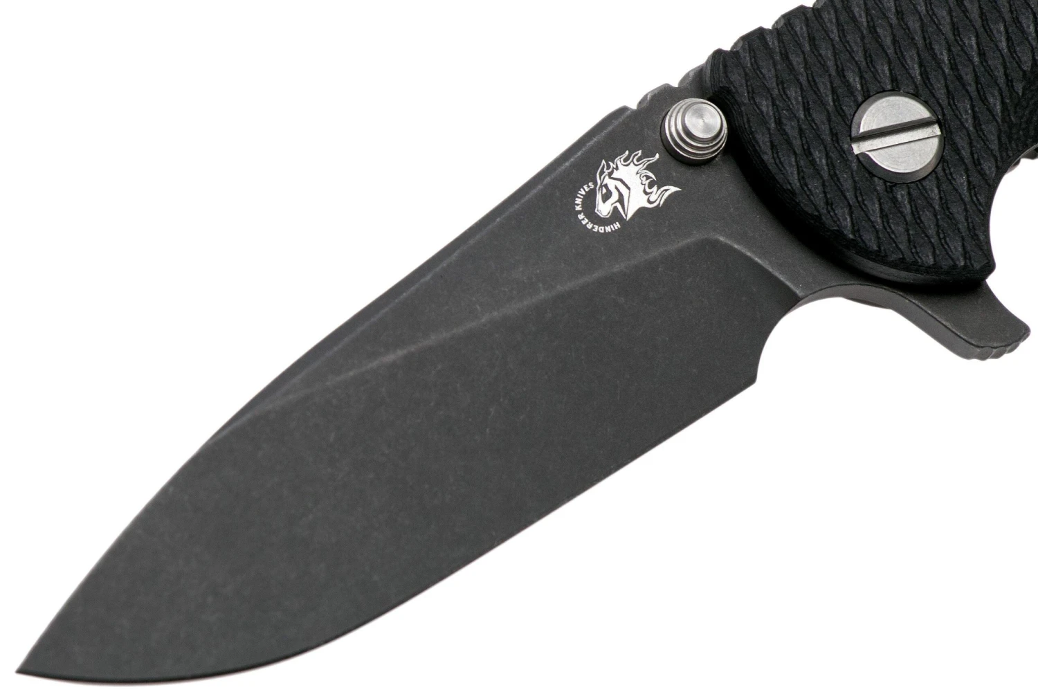 Rick Hinderer XM18 3,5” Slicer CPM 20CV Battle Black DLC, Black G10, Navaja 5 Rick Hinderer XM18 3,5” Slicer CPM 20CV Battle Black DLC, Black G10, Navaja - Imagen 3