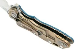 Rick Hinderer XM-18 3.5" Spanto S45VN Stonewash, Battle Bronze, Blue Black G10, CPM S45VN Navaja 15 Rick Hinderer XM-18 3.5" Spanto S45VN Stonewash, Battle Bronze, Blue Black G10, CPM S45VN Navaja -Böker || Spyderco || Buck Ventas HRK XM1835S45 SBBB 06 rickhinderer