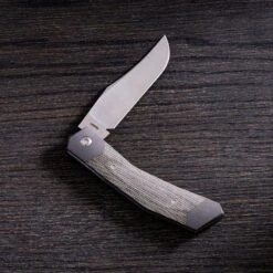 Jack Wolf Cyborg Jack CYBO-01-GRN Green Canvas Micarta, Navaja Slipjoint -Böker || Spyderco || Buck Ventas JW CYBO 01 GRN 03 jackwolf