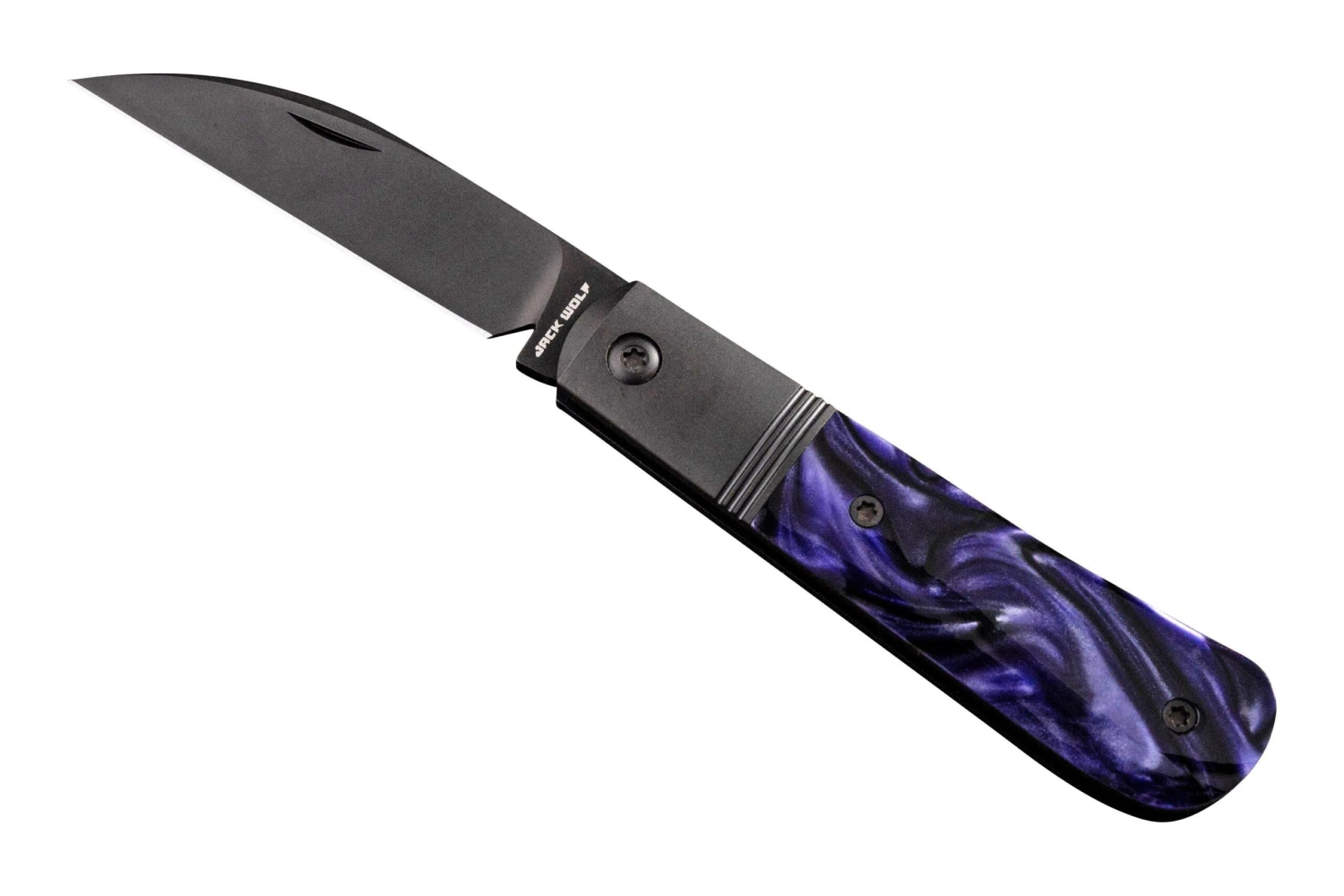 Jack Wolf Laid Back Jack LAIDB-02-KIR-PUR Kirinite Purple Wave, Slipjoint Navaja 3 Jack Wolf Laid Back Jack LAIDB-02-KIR-PUR Kirinite Purple Wave, Slipjoint Navaja