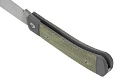 Jack Wolf Venom Jack VEN-01-GRN Canvas Micarta Green, Navaja Slipjoint -Böker || Spyderco || Buck Ventas JW VEN 01 GRN 04 jackwolf