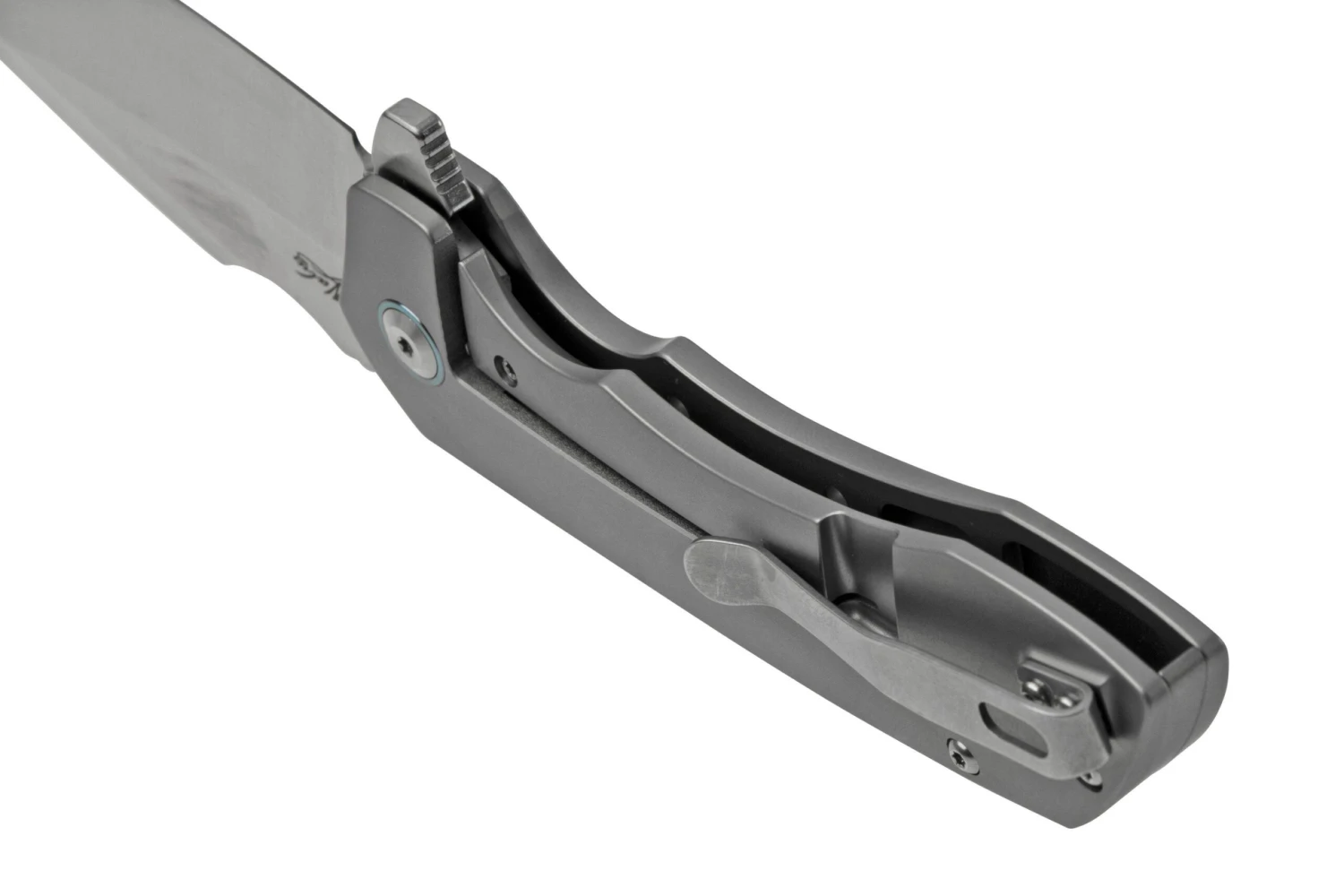 Kansept Entity K1036A1 Satin, Bead Blasted Titanium Navaja, Diseño Nalu Knives 6 Kansept Entity K1036A1 Satin, Bead Blasted Titanium Navaja, Diseño Nalu Knives - Imagen 4