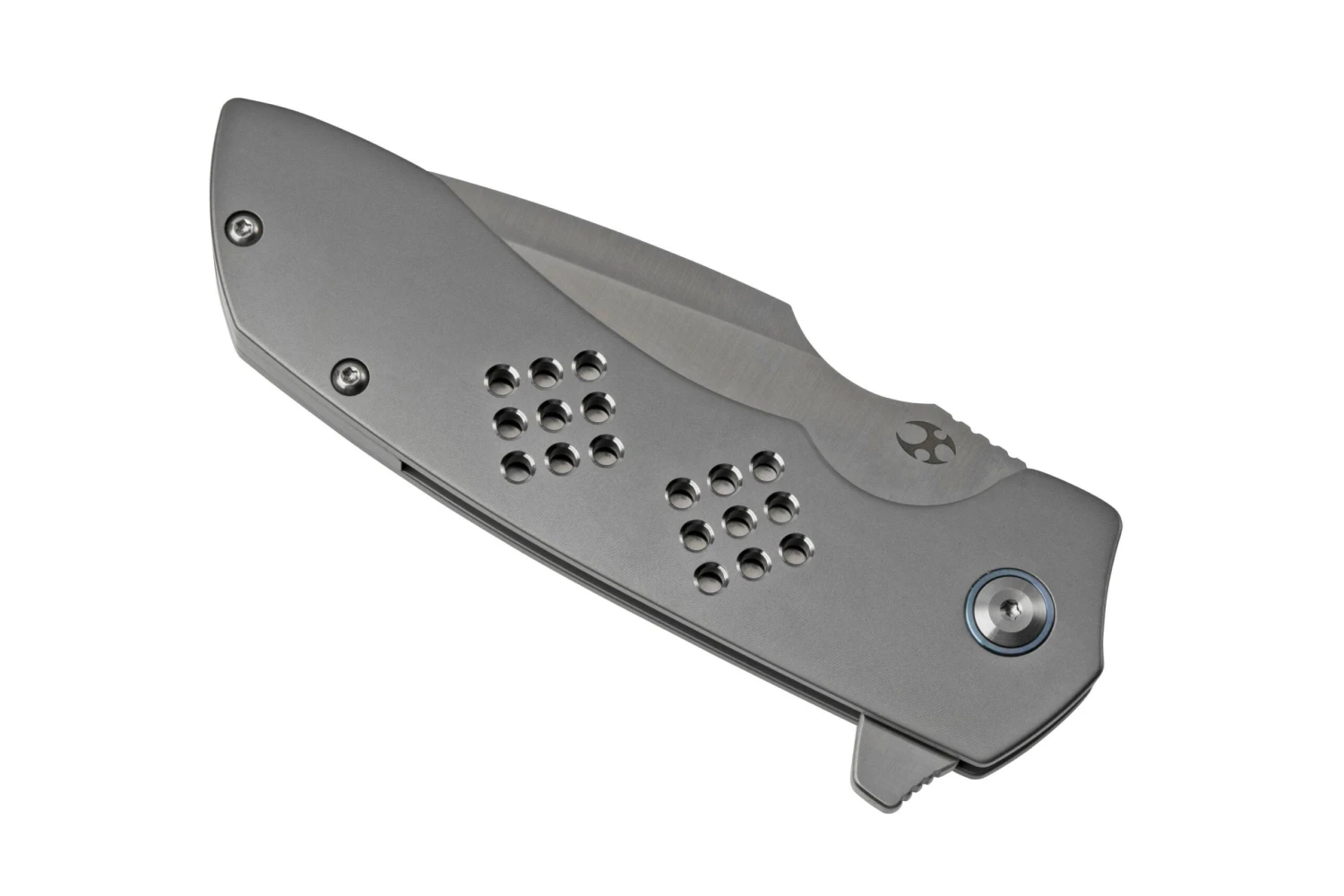 Kansept Entity K1036A1 Satin, Bead Blasted Titanium Navaja, Diseño Nalu Knives 7 Kansept Entity K1036A1 Satin, Bead Blasted Titanium Navaja, Diseño Nalu Knives - Imagen 5