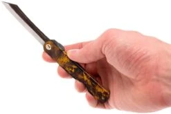 Higonokami Navaja 7,4 Cm KT-HIGO-SPE2, SK-acero Al Carbono, Carey -Böker || Spyderco || Buck Ventas KT HIGO SPE2 08 higonokami kt higo spe2 08