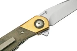 Kizer Comet V3614C1 Brass & Green Micarta, Navaja -Böker || Spyderco || Buck Ventas KZV3614C1 05 kizer