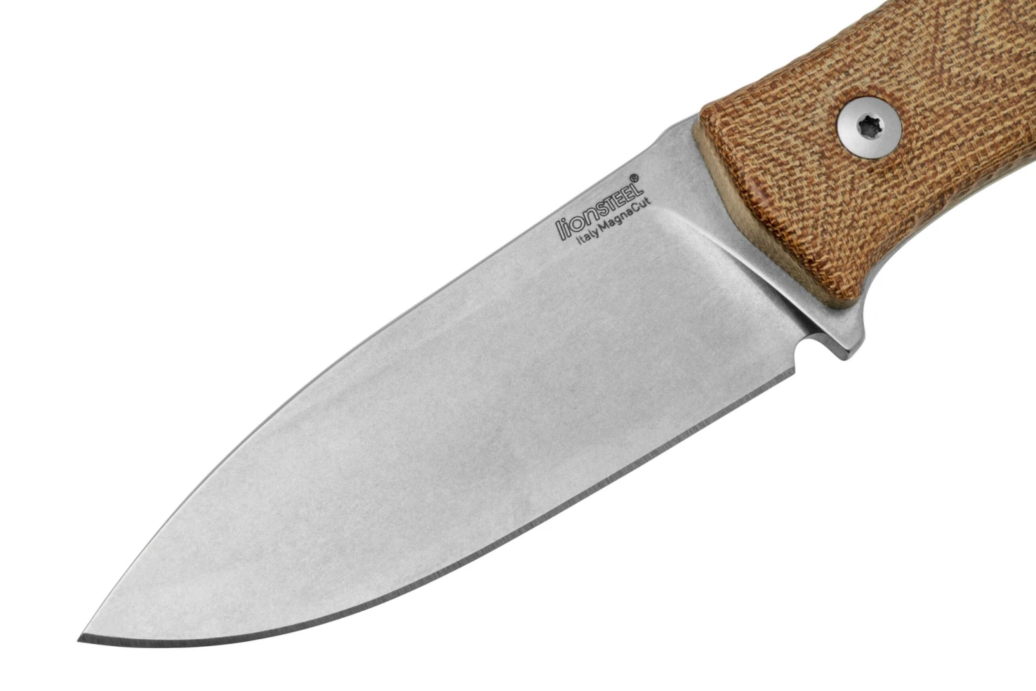 Lionsteel M4 Natural Micarta MagnaCut, KATO Exclusive, M4-MC-CVN Cuchillo Fijo 5 Lionsteel M4 Natural Micarta MagnaCut, KATO Exclusive, M4-MC-CVN Cuchillo Fijo - Imagen 3