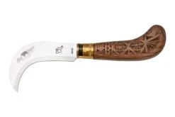 Old Bear Pruning Carved Walnut L, 9747-21-LNI Cuchillo De Jardinero