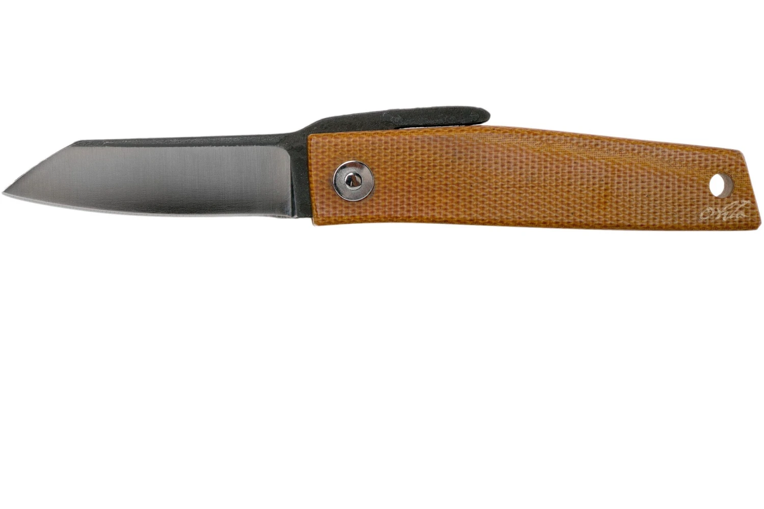 Ohta FK5 Higonokami-navaja, Natural Canvas Micarta 3 Ohta FK5 Higonokami-navaja, Natural Canvas Micarta