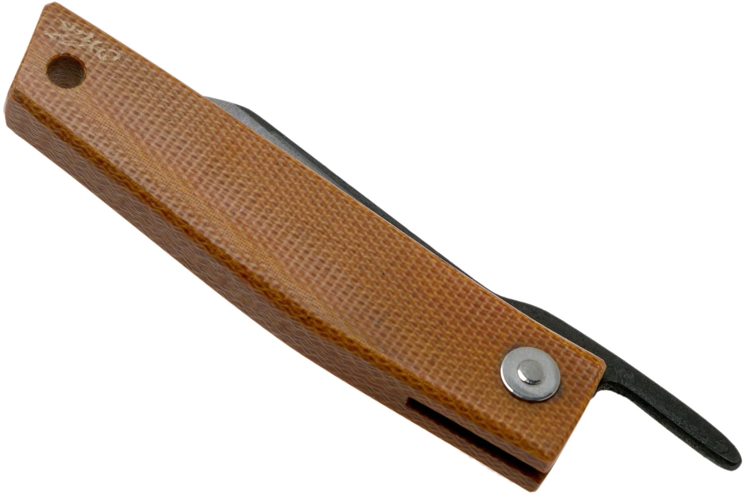 Ohta FK5 Higonokami-navaja, Natural Canvas Micarta 6 Ohta FK5 Higonokami-navaja, Natural Canvas Micarta - Imagen 4