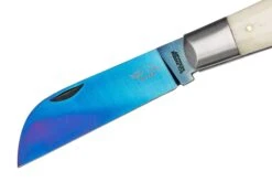 Otter Anchor Knife 173 KN M.L Large Blue Carbon, Bone, Brass Anchor, Navaja -Böker || Spyderco || Buck Ventas OR173KNML 03 otter