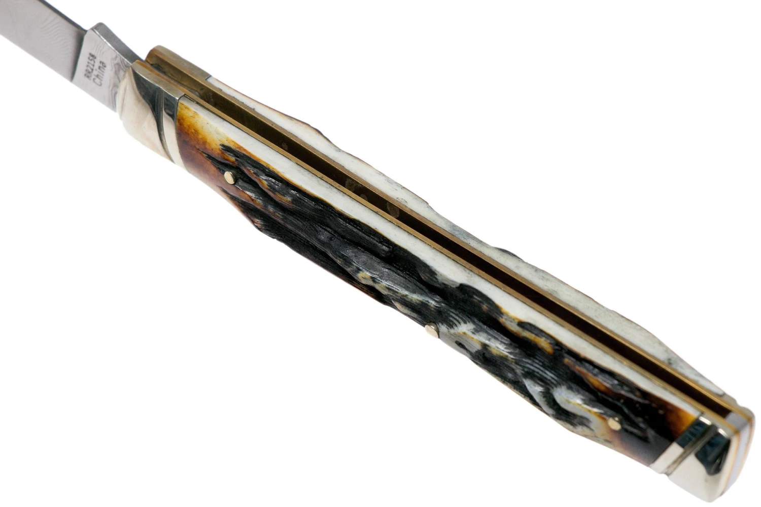 Rough Ryder Doctors Knife Cinnamon Stag RR2158 Damascus Navaja Slipjoint 7 Rough Ryder Doctors Knife Cinnamon Stag RR2158 Damascus Navaja Slipjoint - Imagen 5