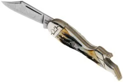 Rough Ryder Lady Leg Knife Cinnamon Stag RR2162 Damascus Navaja Slipjoint -Böker || Spyderco || Buck Ventas RY2162 05 rough ryder