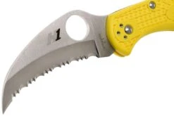 Spyderco Tasman Salt 2 C106SYL2 Navaja, Amarillo -Böker || Spyderco || Buck Ventas SPC106SYL2 03 spyderco spc106syl2 03