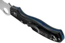 Spyderco Rescue 3 Thin Blue Line C14FSBKBL3 Cuchillo De Rescate De Sierra -Böker || Spyderco || Buck Ventas SPC14FSBKBL3 05 spyderco