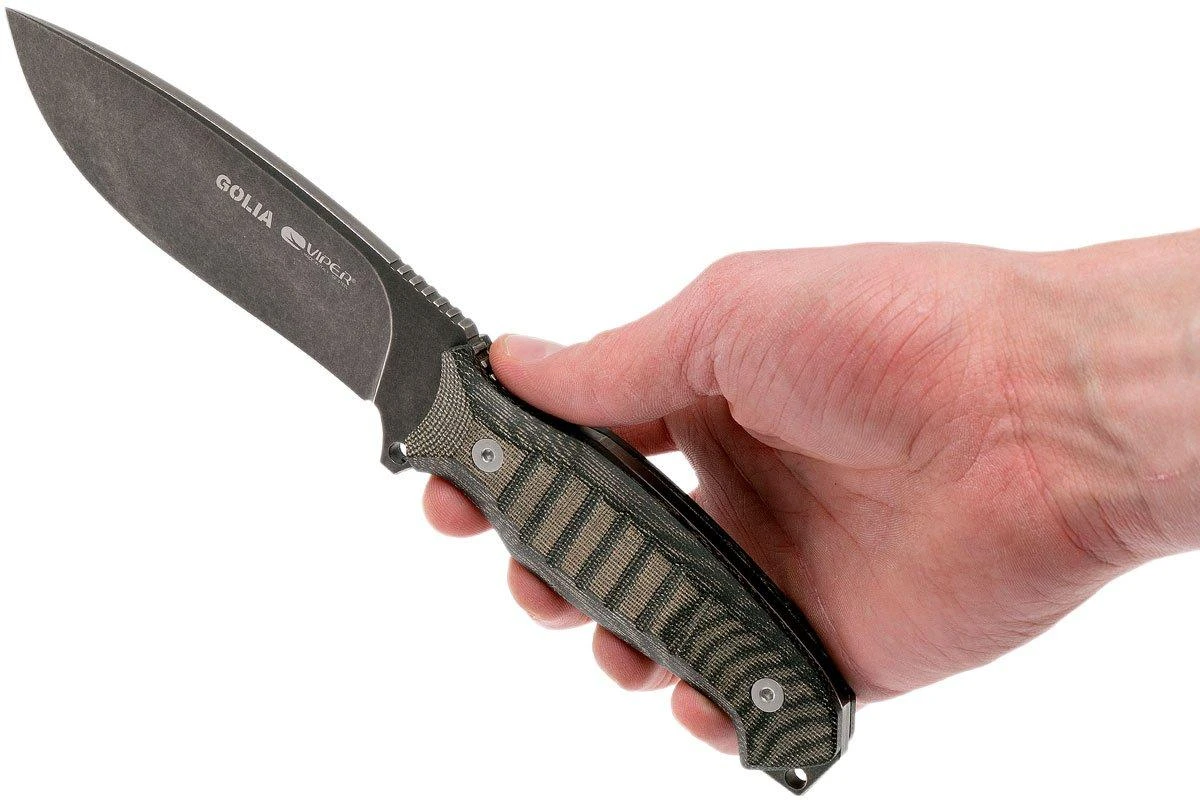 Viper Golia Evolution 4003ECB D2, Black Micarta, Cuchillo Fijo 9 Viper Golia Evolution 4003ECB D2, Black Micarta, Cuchillo Fijo - Imagen 7