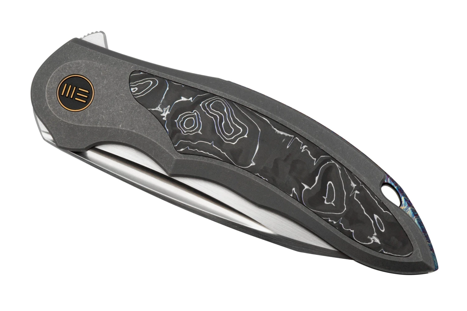 WE Knife Makani WE21048B-2, Grey Titanium, Aluminium Foil Carbonfiber Inlay, CPM 20CV Navaja 8 WE Knife Makani WE21048B-2, Grey Titanium, Aluminium Foil Carbonfiber Inlay, CPM 20CV Navaja - Imagen 6