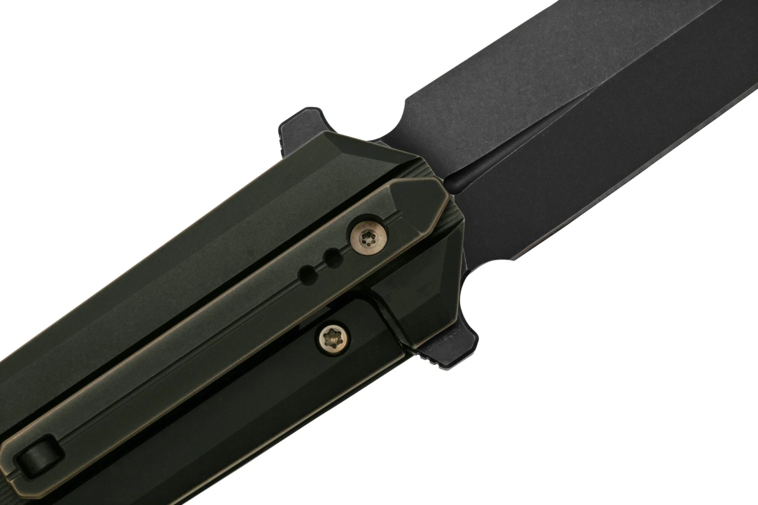 WE Knife Diatomic WE22032-1 Bronze Black Titanium, Blackwashed Single Edge Navaja 7 WE Knife Diatomic WE22032-1 Bronze Black Titanium, Blackwashed Single Edge Navaja - Imagen 5