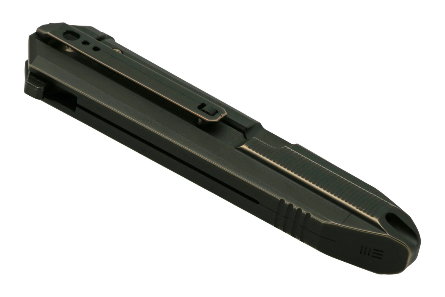 WE Knife Diatomic WE22032-1 Bronze Black Titanium, Blackwashed Single Edge Navaja 8 WE Knife Diatomic WE22032-1 Bronze Black Titanium, Blackwashed Single Edge Navaja - Imagen 6