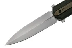 WE Knife Diatomic WE22032-3 Black Titanium Bronze Accents, Bead Blasted Single Edge Navaja -Böker || Spyderco || Buck Ventas WKWE22032 3 03 weknife